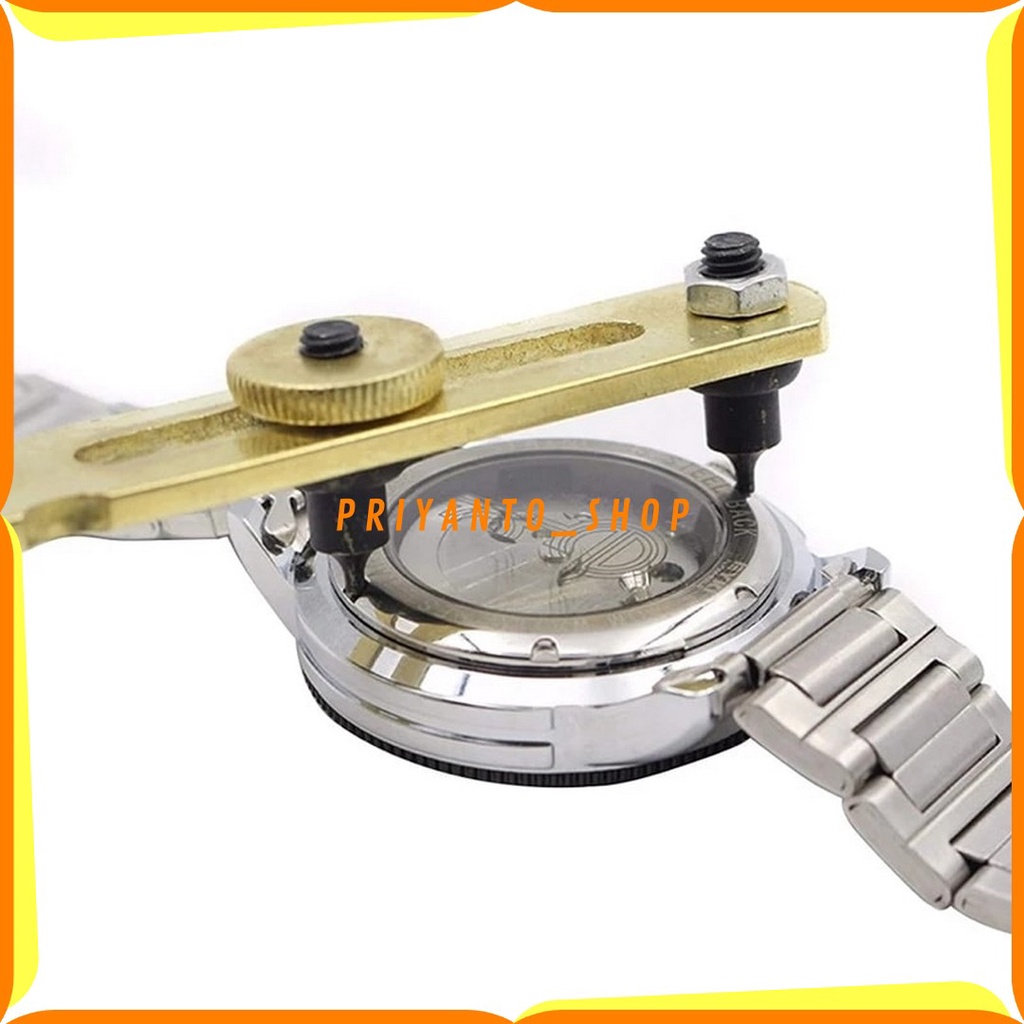 Alat Pembuka Casing Tutup Belakang Jam Tangan Spanner bahan Stainless