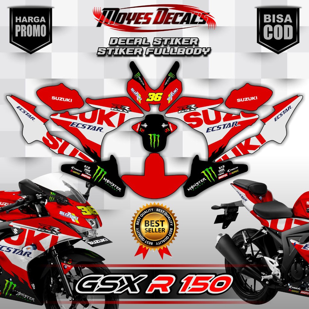 decal stiker suzuki gsx stiker motor suzuki gsx original stiker fullbody suzuki gsx