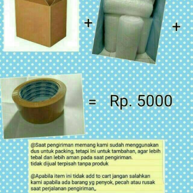 

DUS DAN BUBBLE UTK PERMINTAAN PACKING TAMBAHAN