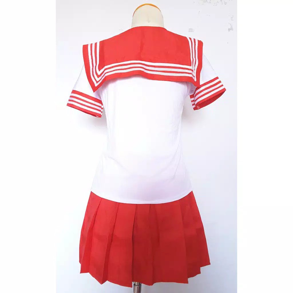 TBI Seragam Pelajar Jepang Baju Tidur Lingerie Seifuku Lengan Pendek Costume Cosplay Sailormoon