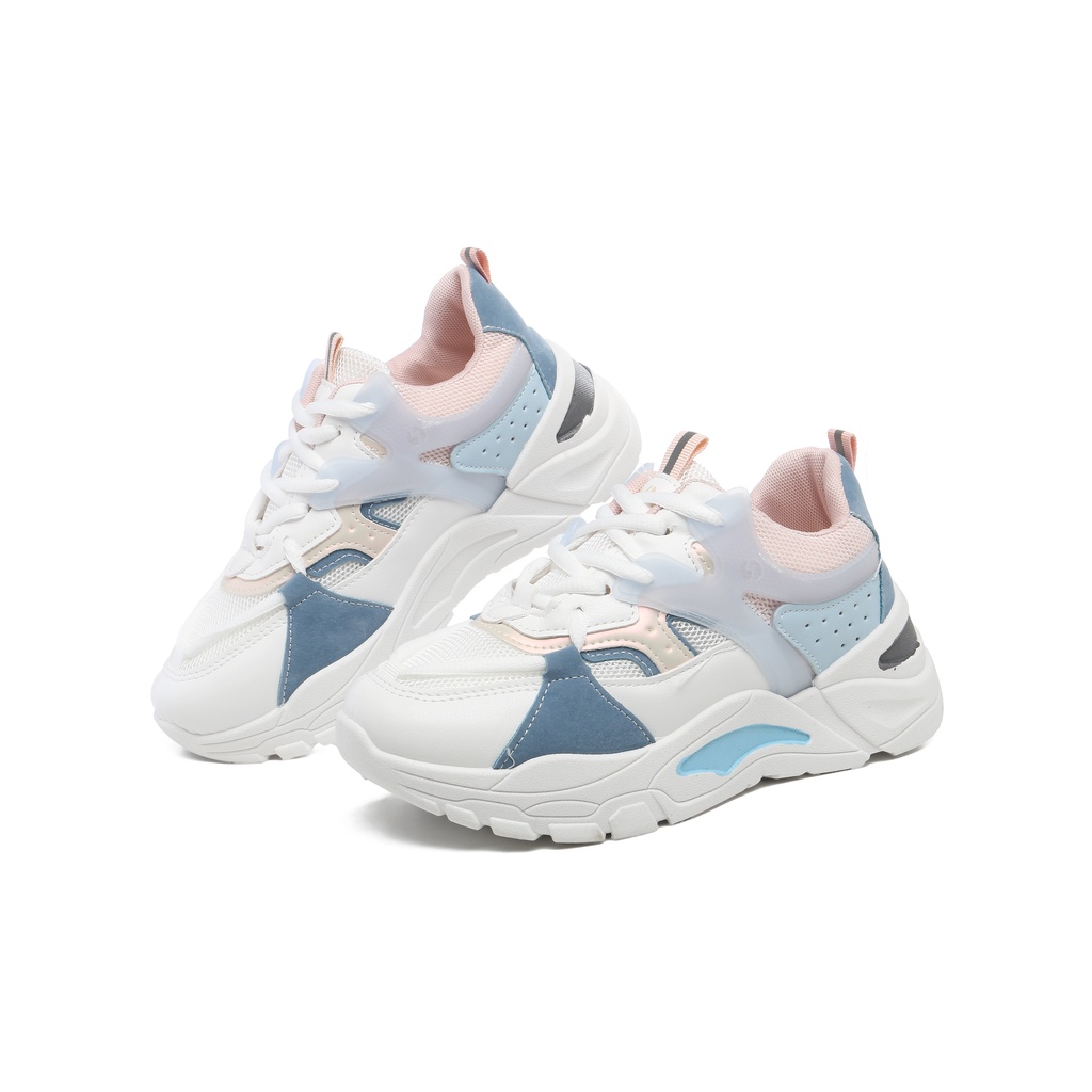 PVN Nayeon Sepatu Sneakers Wanita Sport Shoes Blue Pink 300-4