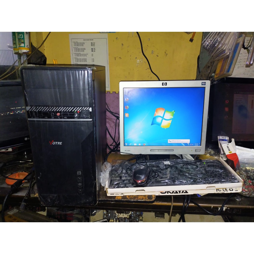 KOMPUTER BEKAS FULLSET PC+LCD+KEYBOARD+MOUSE SIAP PAKAI