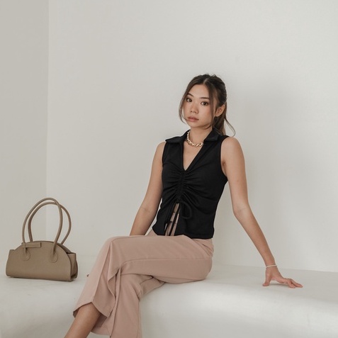 [TAVIA] ESME KNIT TOP / BAJU RAJUT / KAOS WANITA / ATASAN WANITA