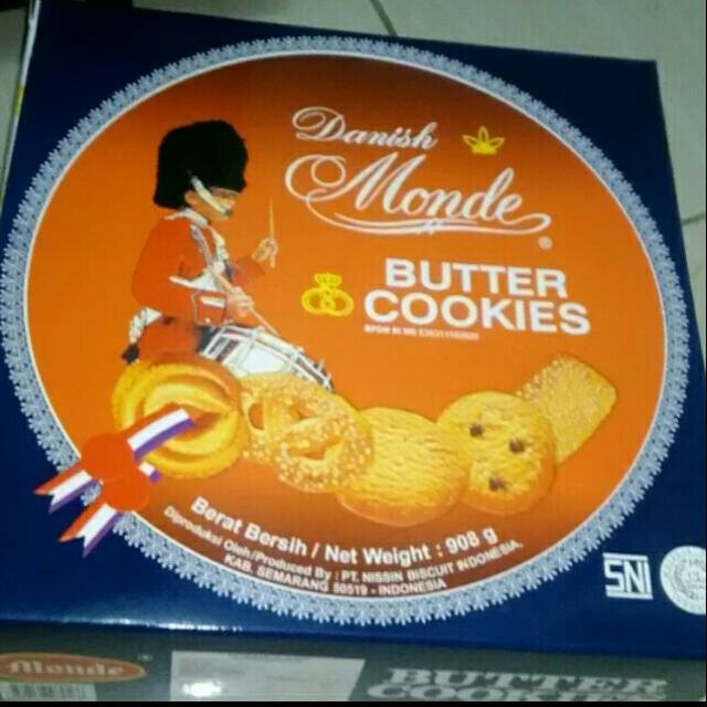 Harga monde butter cookies 908gr