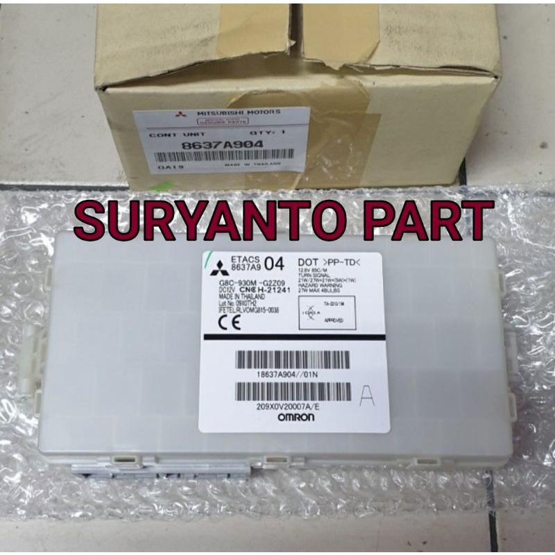 Etacs Control Unit Time Alarm Mitsubishi All New Triton KL3 8637B254/8673A904(Original)