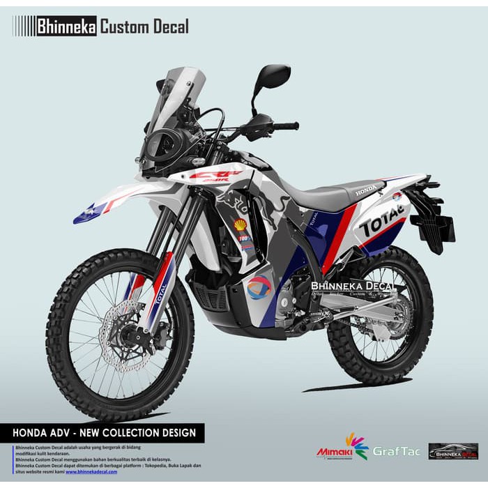 DECAL PREMIUM CRF 250 RALLY TOTAL