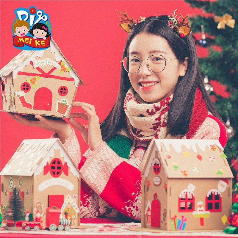 diy christmas house - prakarya anak hiasan natal