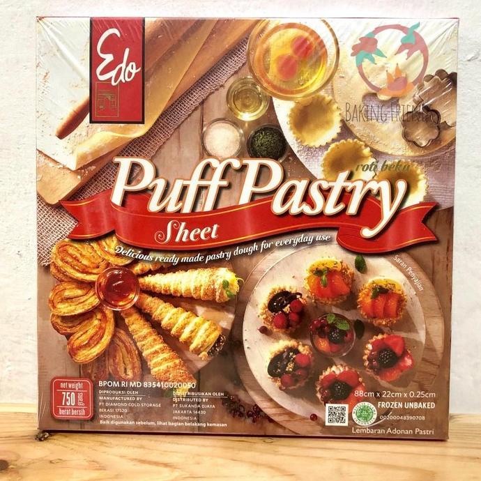 

MAKANAN BEKU / PROMO!! EDO PUFF PASTRY SHEET 750GR NON COD