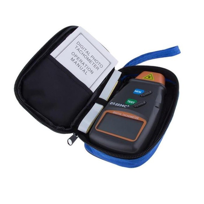 Tachometer Digital Laser Alat ukur RPM test Meter putaran DT2234 *MD93