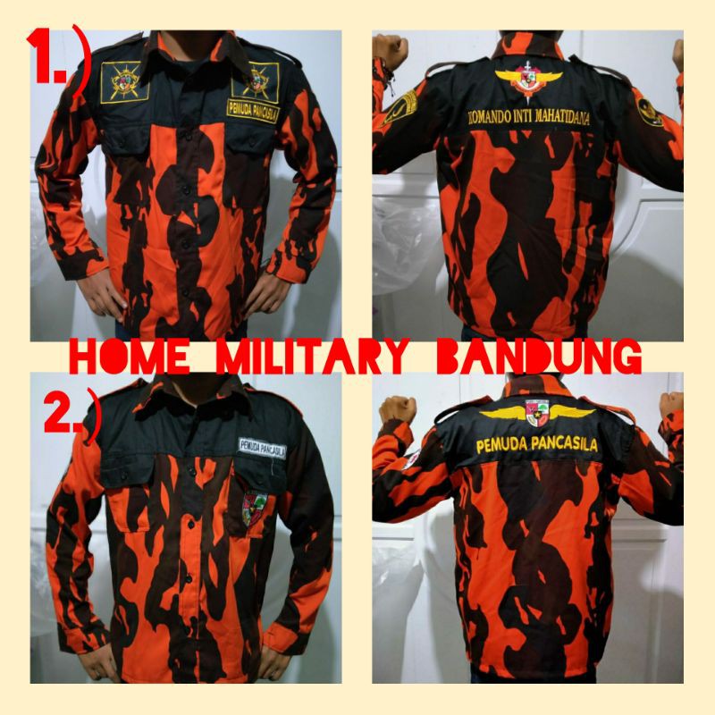BAJU/KAMEJA PEMUDA PANCASILA BORDIR KAMEJA KOMANDO INTI KAMEJA PP KAMEJA KOTI