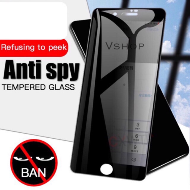 TEMPER GLASS IPHONE 6+ 6 PLUS 6G+ 6G PLUS ANTI SPY 5d FULL SCREEN COVER