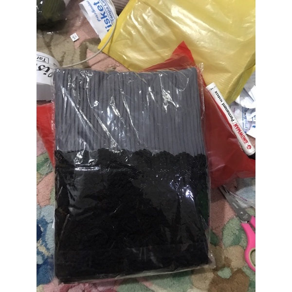 Pasmina  Plisket Prisket Renda Brokat brukat Impor/ Pasmina prisket  renda/model terbaru-Abu