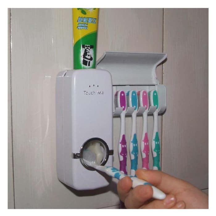 NEW TOOTHPASTE DISPENSER &amp; BRUSH