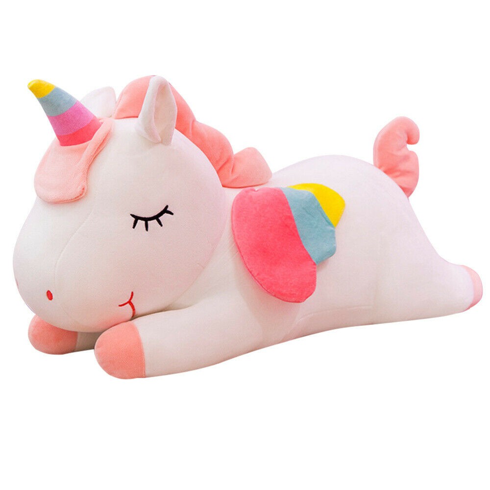 Boneka Plush Model Unicorn Ukuran Besar 80cm/100cm