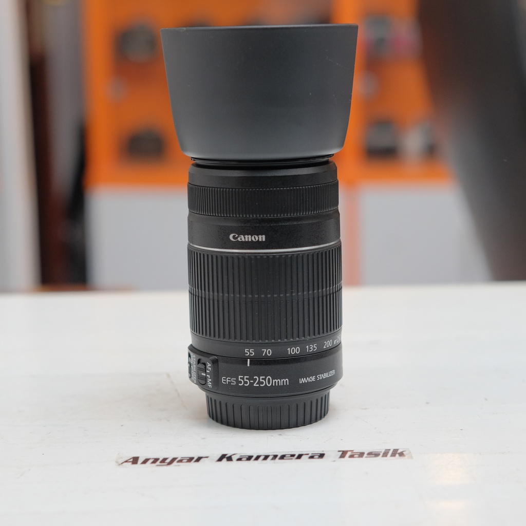 LENSA CANON 55-250MM Lensa tele 55-250 is Lensa telle canon