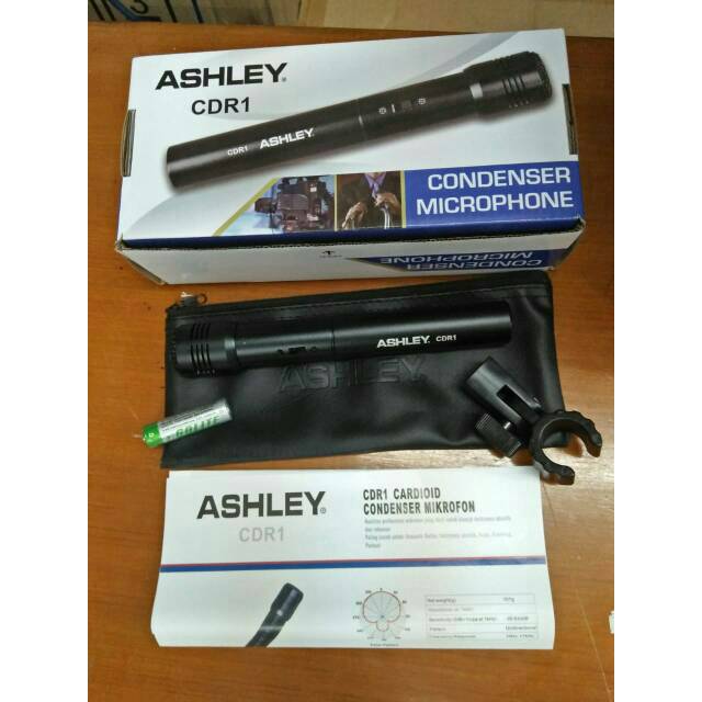 Jual MIC KONDENSOR ASHLEY CDR1 / CONDENSER MICROPHONE CDR 1 (ORIGINAL