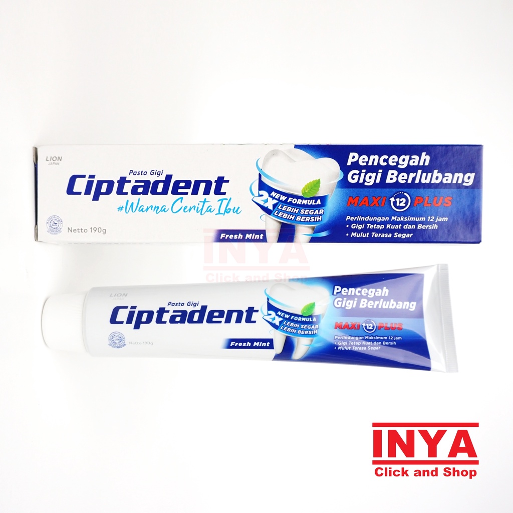 CIPTADENT FRESH MINT TOOTHPASTE 190gr - Pasta Gigi - Odol