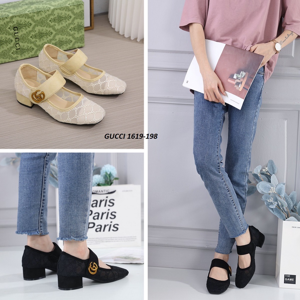 SEPATU MARY JANE HEELS SHOES 1619-198