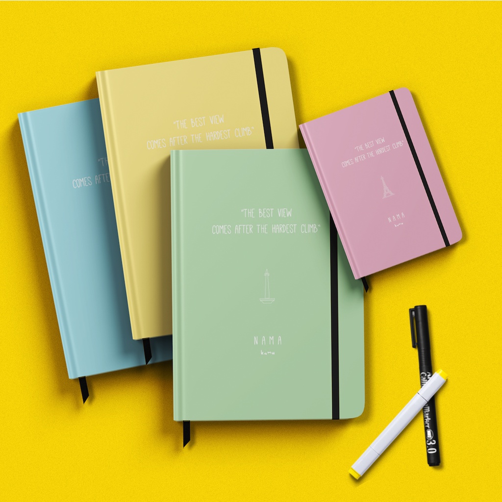 

Buku Tulis Catatan Sekolah World Landmarks Kertas Bergaris Plain Grid Ukuran A5 Notebook Lucu Cantik Notebook Hardcover Custom Planner