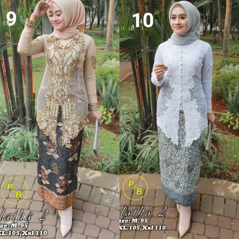 PROMOOO SETELAN KEBAYA PAYET BORDIR/KEBAYA AKAD PUTIH/KEBAYA PAYET TERLARIS