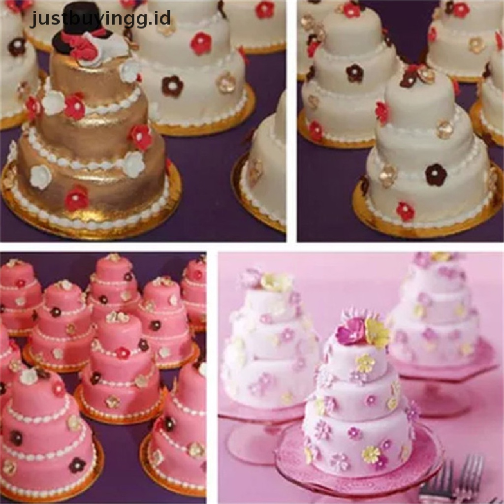 (Justbuyingg.Id) Loyang Cetakan Kue / Puding / Cokelat / Cupcake Mini 3 Tingkat Diy Untuk Pesta