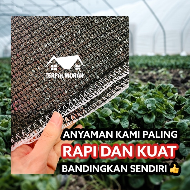 termurah❗️ Paranet 85% Korea Lebar 3 Meter GRADE A Rajut V Tebal Awet Murah (jaring shading net)