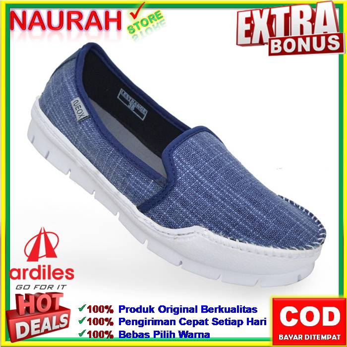 SEPATU SLIP ON WANITA ARDILES LESTRANGE 100% ORIGINAL NEOX SLIP ON LIMITED EDITION KUALITAS IMPORT ANTI SLIP