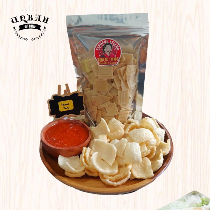 

Kerupuk Mentah Taro Putih Gurih - Krupuk Mentah Taro