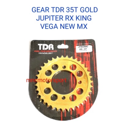 GEAR GIR BELAKANG GOLD TDR JUPITER Z RX KING F1ZR MX VEGA CRYPTON 428 33 35 36 38 39 43-7