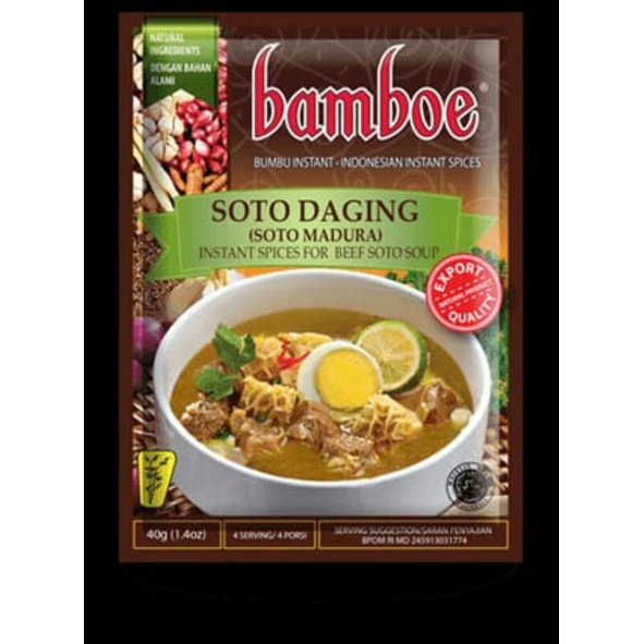 

Bamboe bumbu Soto Daging 40gr