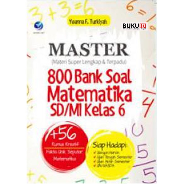 Buku Master 800 Bank Soal Matematika Sd Mi Kelas 6 Shopee Indonesia