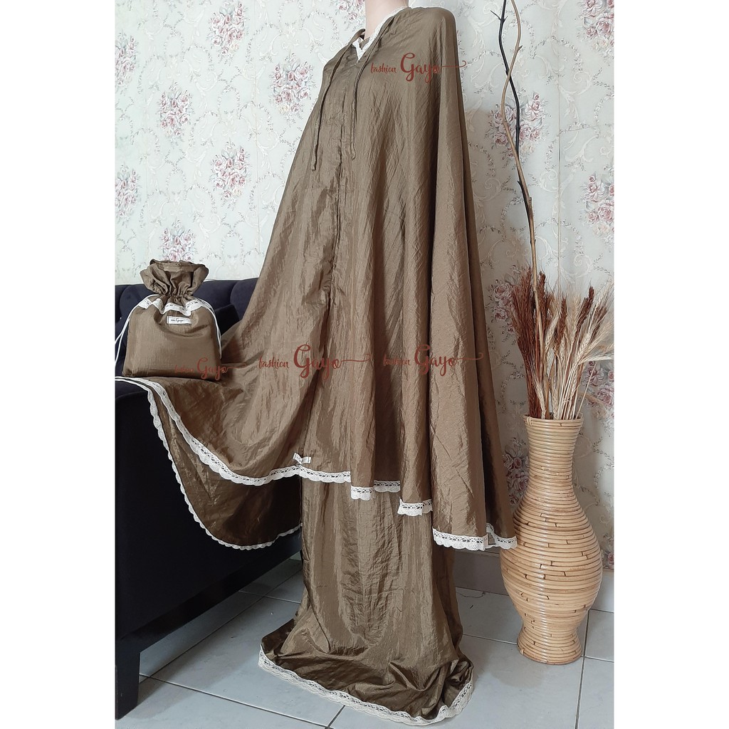 Mukena travelling parasut dewasa