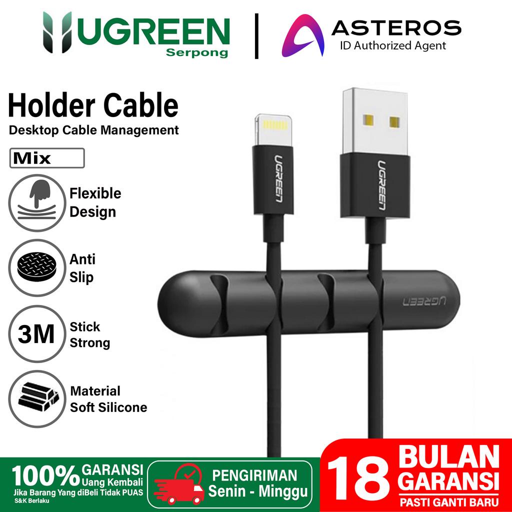 UGREEN Klip Organizer Penjepit Kabel Wire Holder Perapih Kabel Serbaguna Bahan Silikon