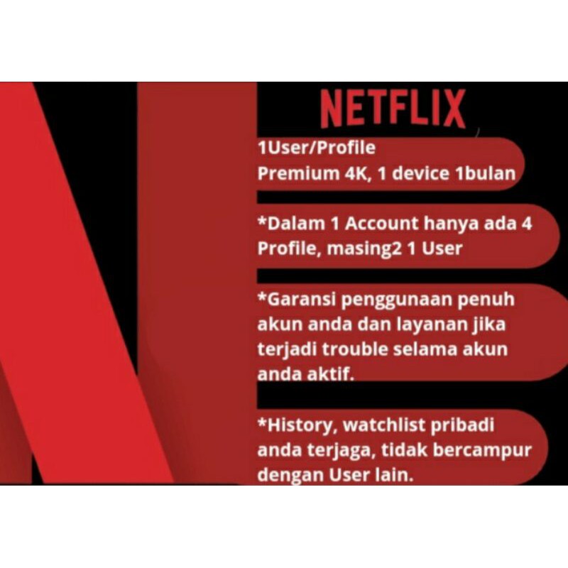 Jual Netflix Premium 4K Private Full Account Anti Antri / No Screen ...