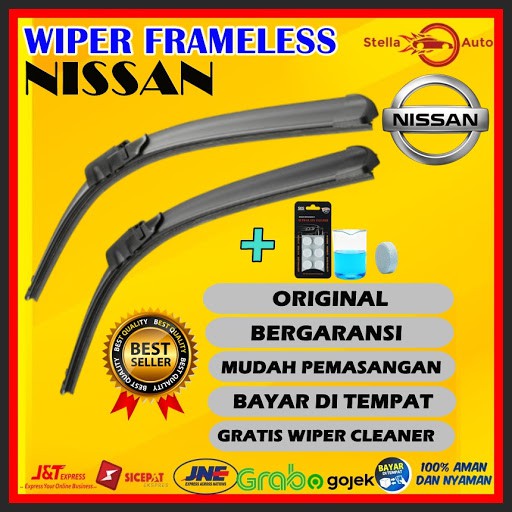 Wiper Mobil Wiper Frameless Wiper Kaca Mobil Grand Livina All New Livina X-Trail March Terra Nissan