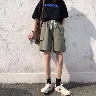 Celana Pendek Model Longgar Gaya Retro Korea Harajuku Celana Pendek Model Longgar Gaya Retro Korea Harajuku