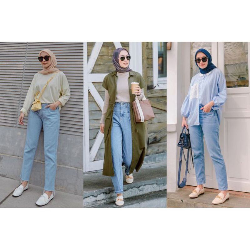 BOYFRIEND CELANA JEANS WANITA TERBARU KEKINIAN/CELANA PANJANG WANITA/BOYFRIEND SUWIR/JEANS