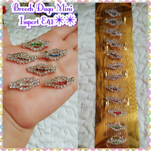 3 MODEL BROS DAGU IMPORT MINI SWAROVSKI ISI 12PCS TIAP MODEL