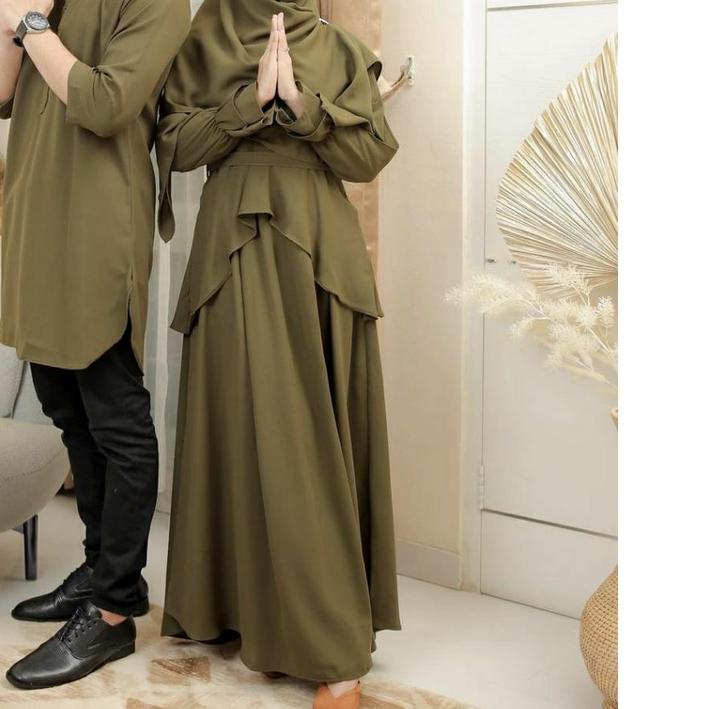 ☄ Ria Ricis Couple l Ricis TR CP l Valentine Couple Baju Gamis Polos Premium ✤