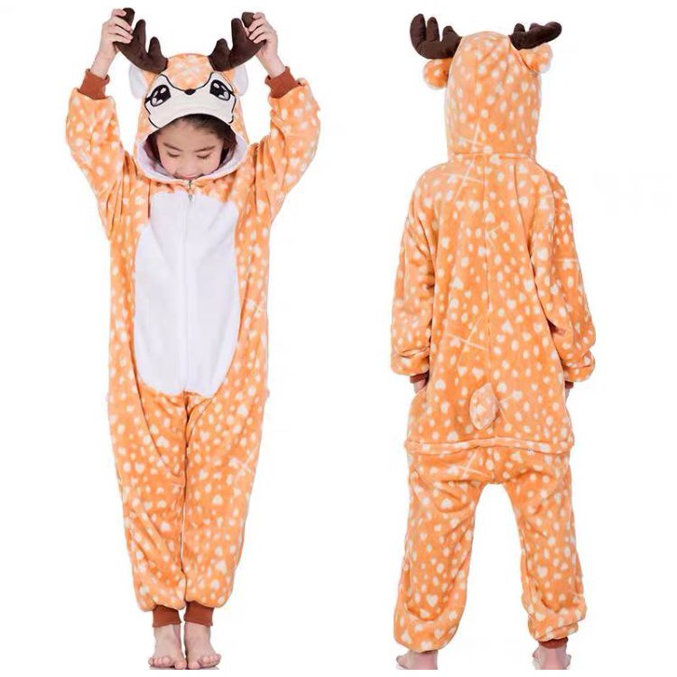 BAJU ONESIE BONEKA CHRISTMAS DEER RUSA XMAS DEWASA PIYAMA KOSTUM ANAK NATAL REINDEER