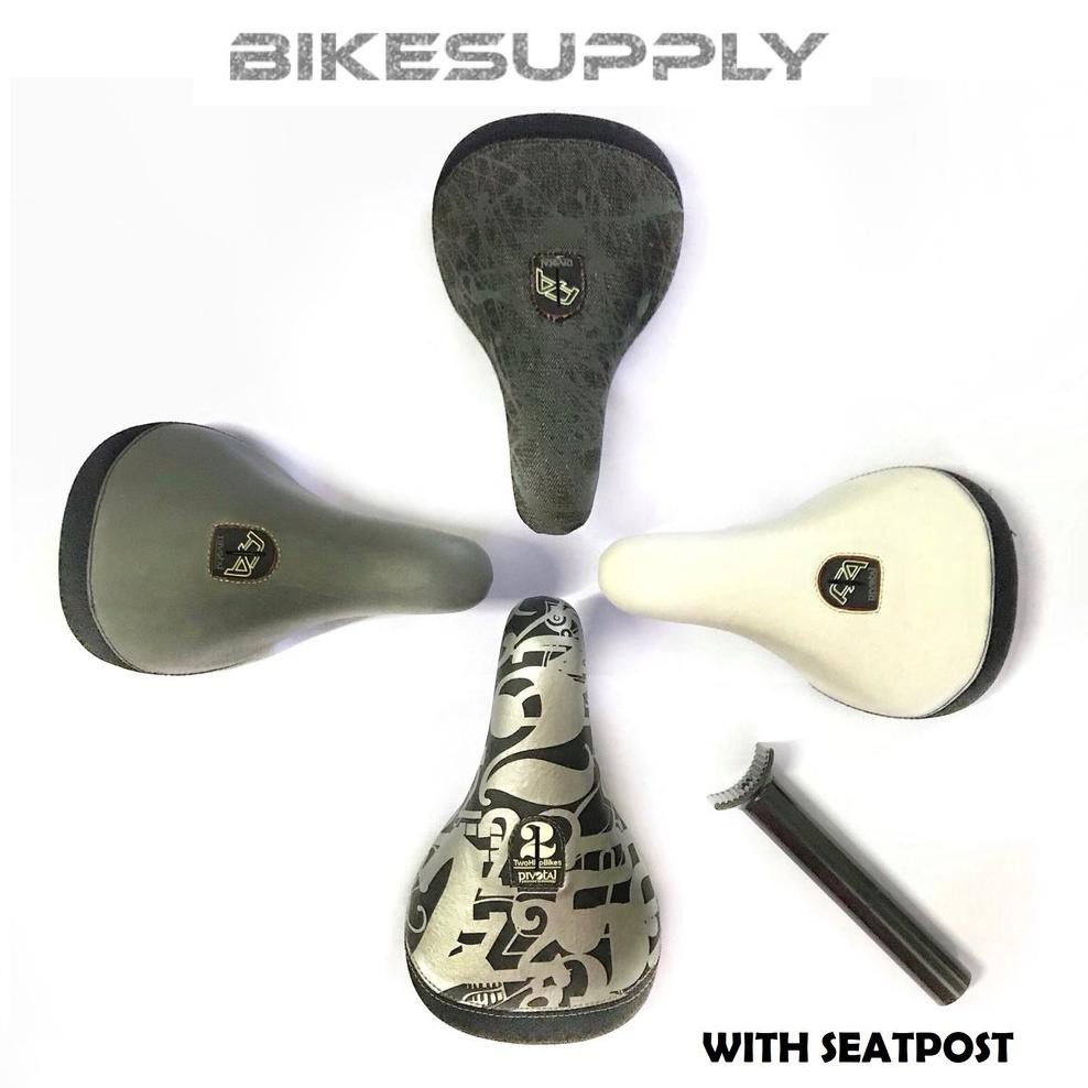 Sadel - Saddle Pivotal dengan Tiang Sadel Seatpost 25.4