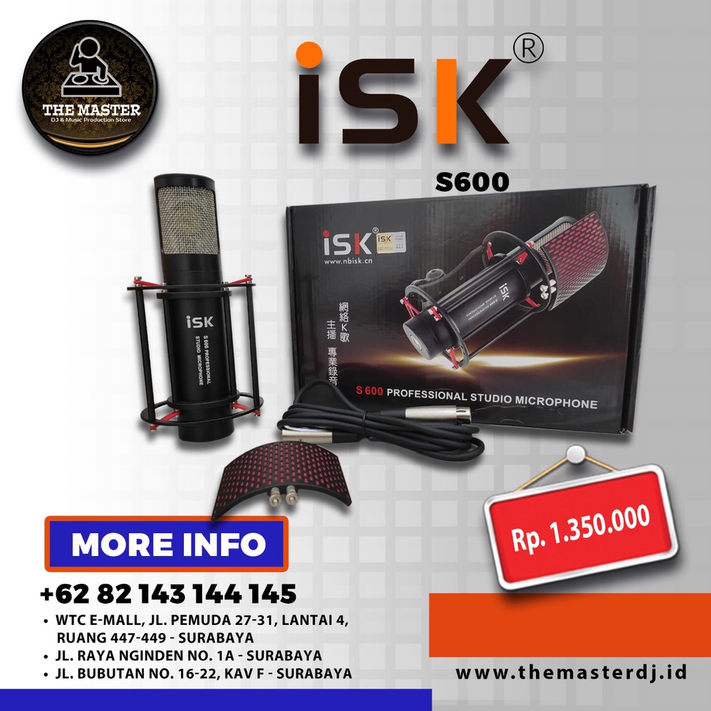 [Ready Stock] iSK S600 | S 600 | S-600 Condenser Microphone