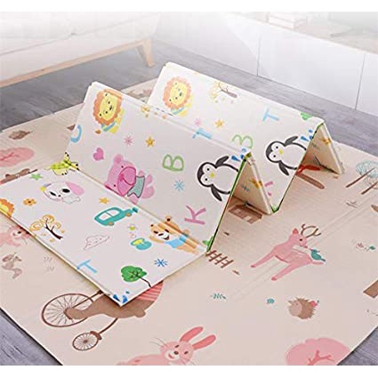 TURUN HARGA Karpet Lipat Playmat Bayi Gratis TAS Karpet Bayi ukuran JUMBO Motif animal abjad cars dan Pohon natal Playmate matras impor double pad premium Tikar Lipat Foam Matras Anak XPE Lembut