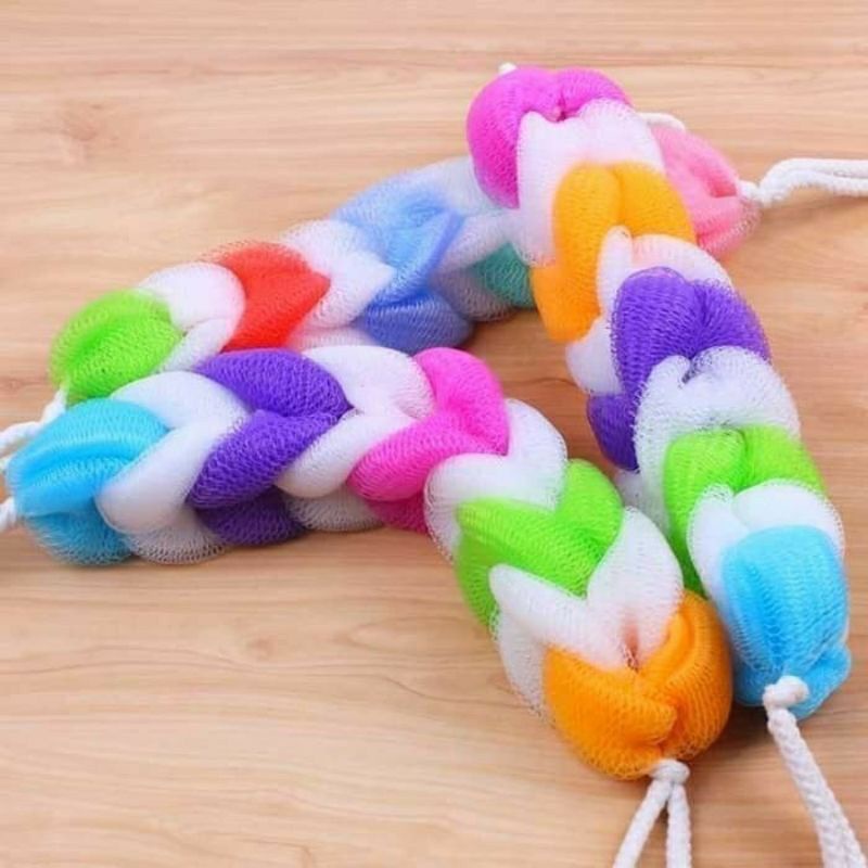Bundara.id Pr-1233 Sabut mandi/sponge spon mandi panjang bertali
