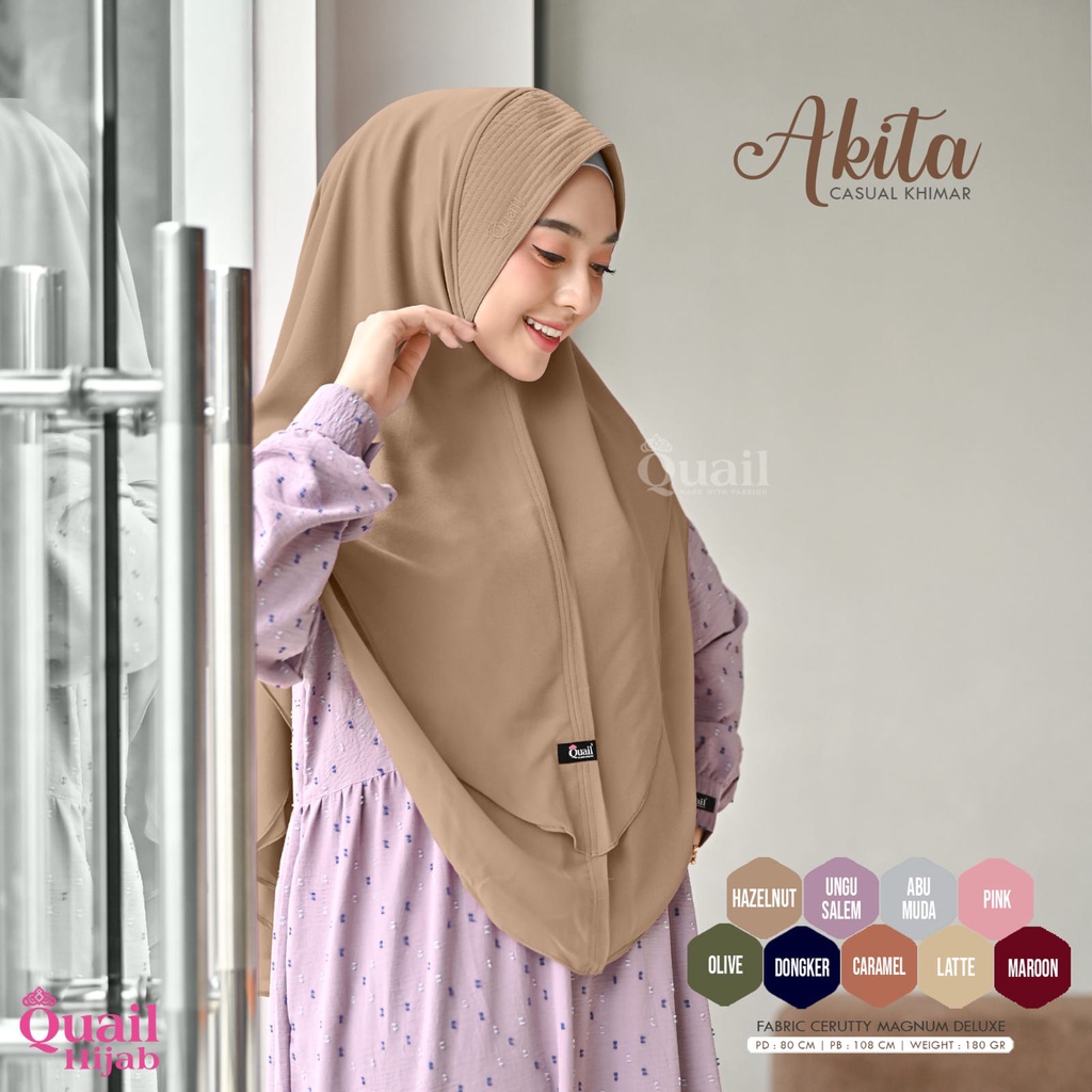 Akita Khimar Original Quail Hijab Casual Quail Khimar Quail Hijab Akita Quail