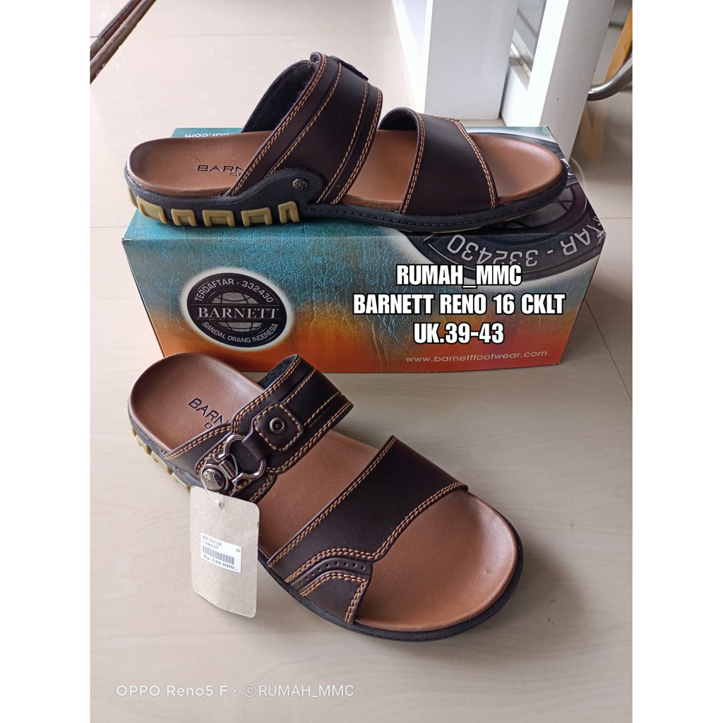 SANDAL BARNETT PRIA/SANDAL MODEL TERBARU/SANDAL MODEL KEKINIAN/SANDAL BARNETT RENO
