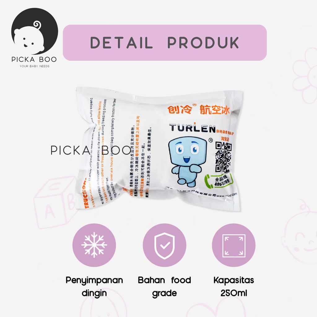 PICKA BOO Ice Gel 250 ML Cocok Untuk Cooler Bag Asi