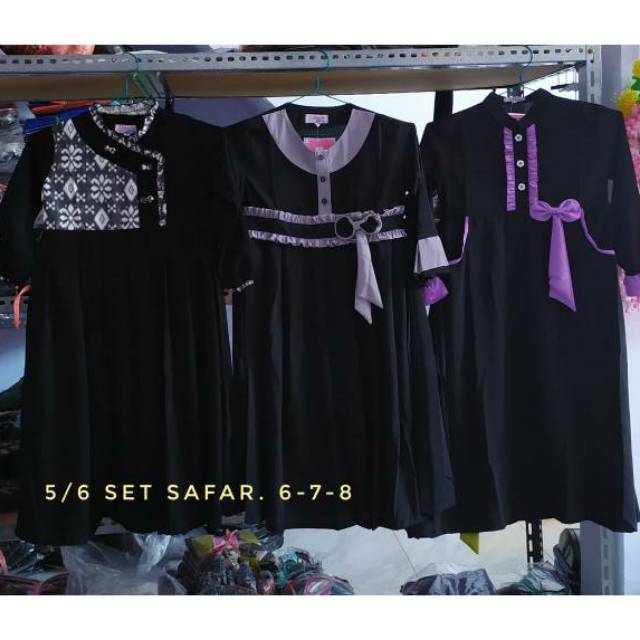 SET JILBAB SAFAR BANAT 5-6 TAHUN