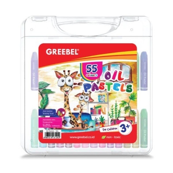

Dijual Krayon Greebel Kids Oil Pastel Crayon 55 Color/ Warna Hemat