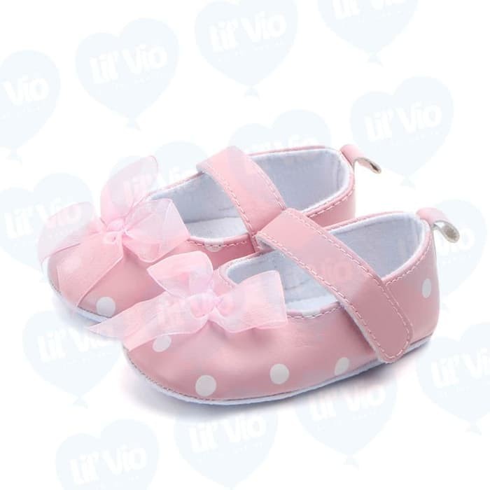 Sepatu Pesta Bayi Casual / Toddler - LV010 - 3-6 Bulan, Putih